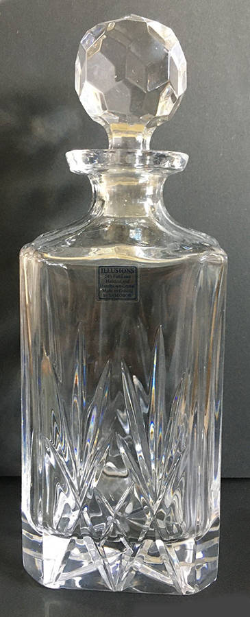 Illusions Square Decanter with Stopper by Samobor-1