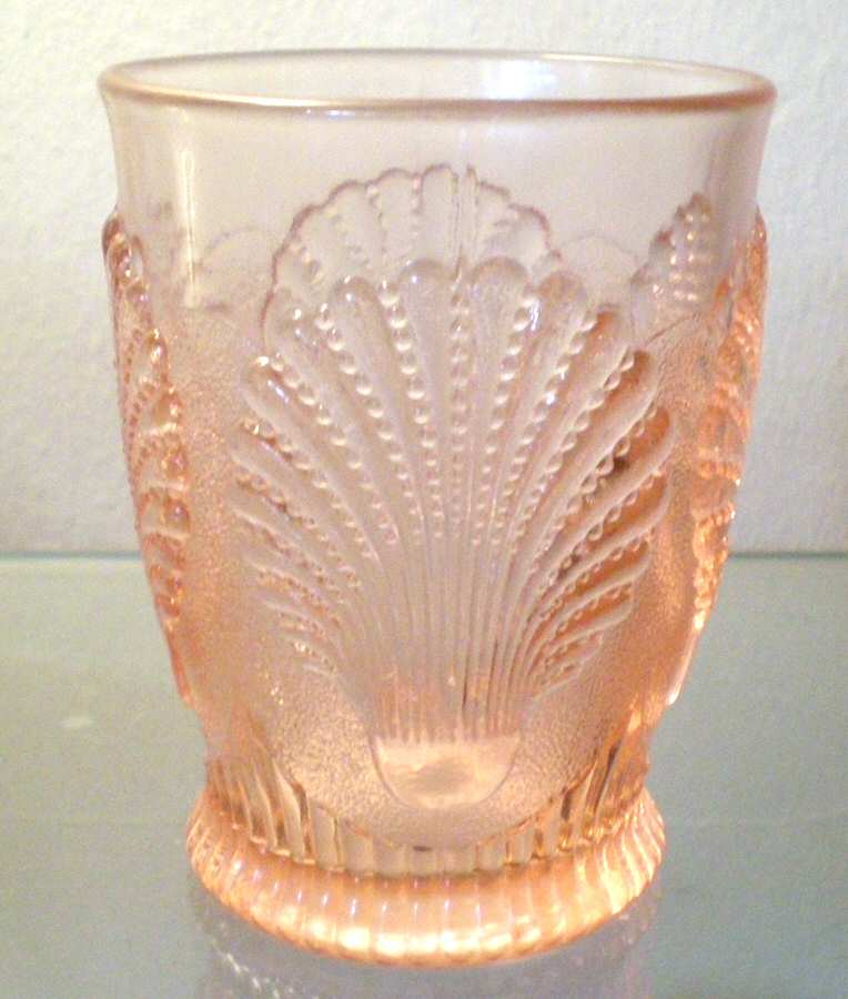 Shell Pink Flat Tumbler by Mosser (Ohio)-1