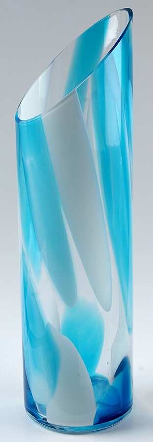 Rockswirl Turquoise 18" Cylindrical Vase by Mikasa-1