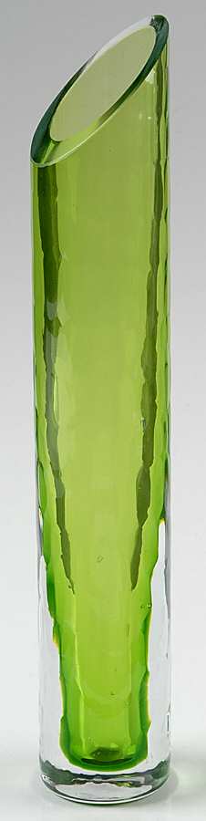 Rockswirl Green 11" Cylindrical Vase by Mikasa-1