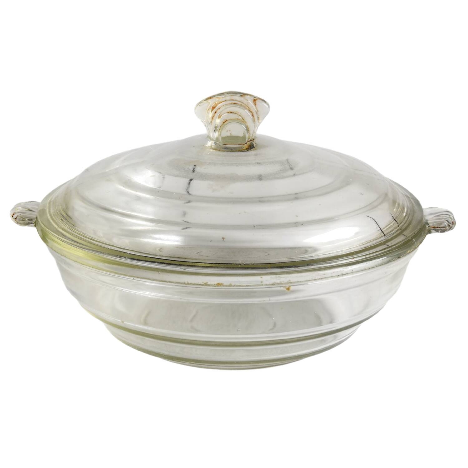 Glasbake 1.5 Quart Round Covered Casserole by McKee-1