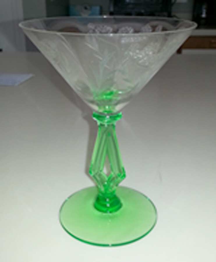 Victoria (Stem 7640, Green) Champagne/Tall Sherbet by Morgantown-1