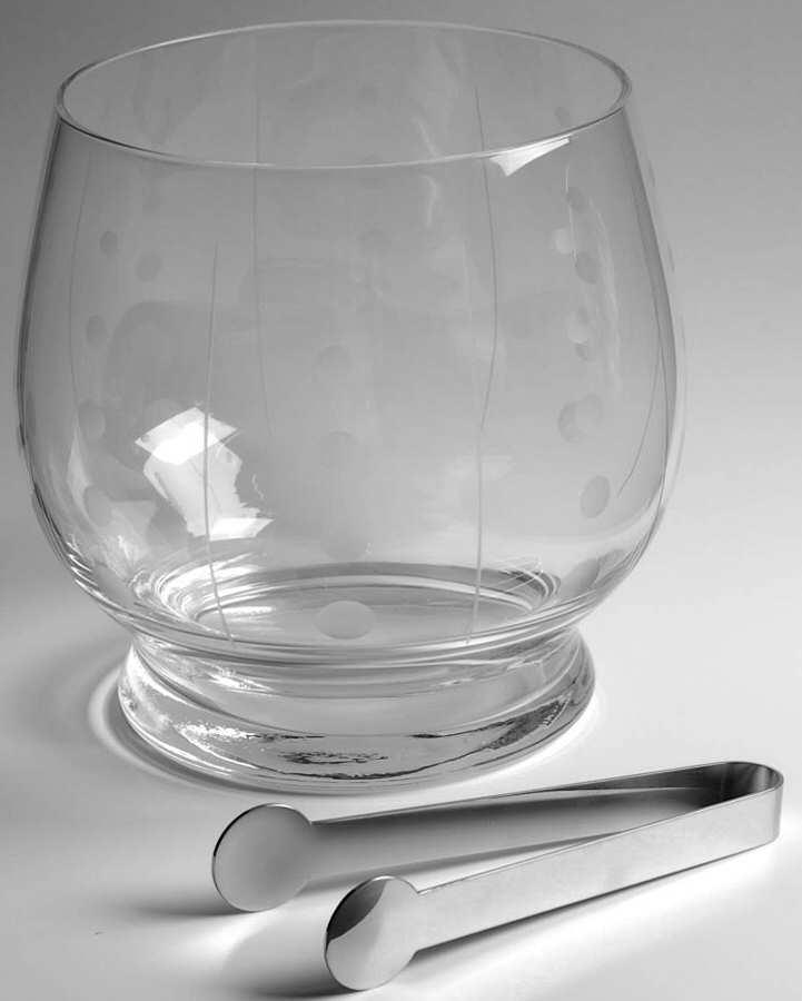 Cheers Selections Ice Bucket with Tongs by Mikasa-1