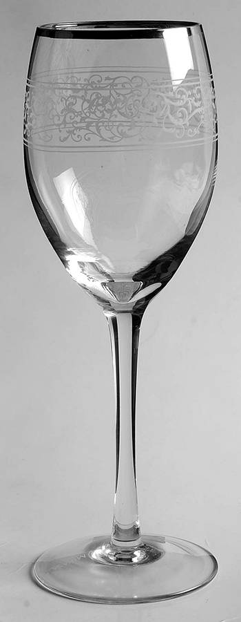 Parchment Platinum Water Goblet by Mikasa-1