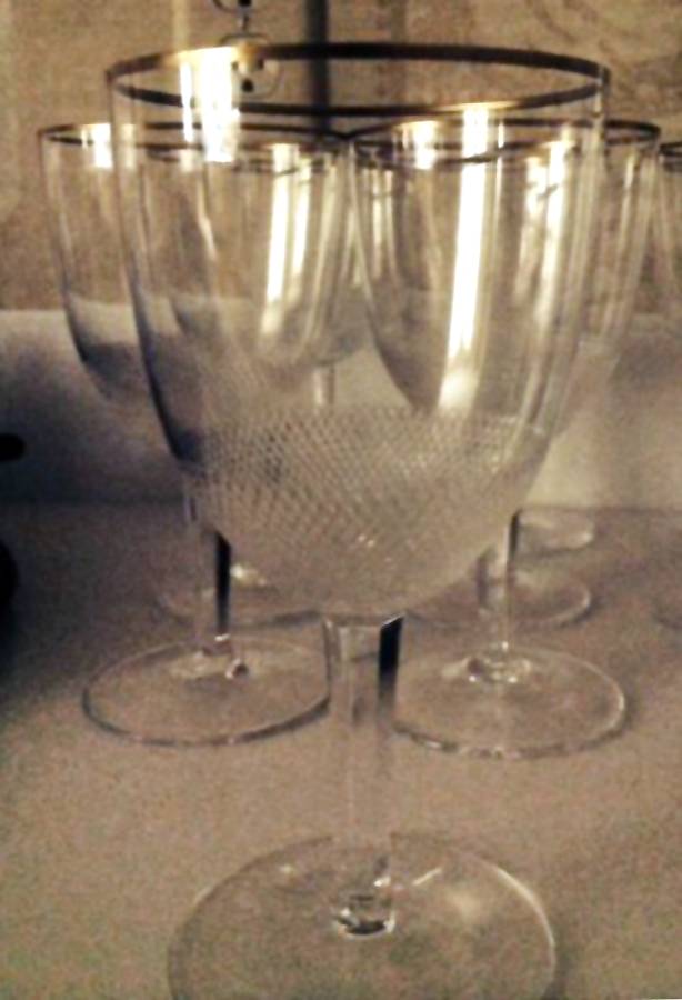 MOG2PT (Platinum Trim) Water Goblet by Moser-1