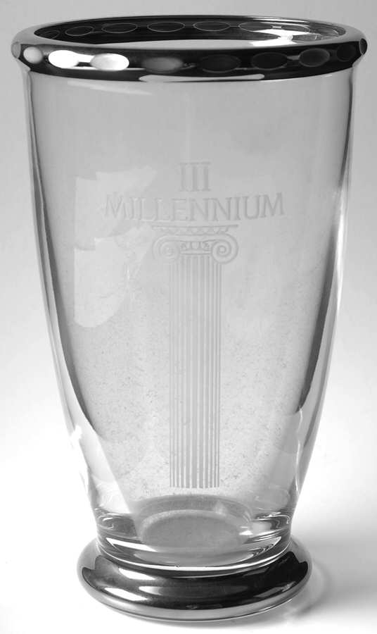 Platinum Millennium 9" Flower Vase by Mikasa-1