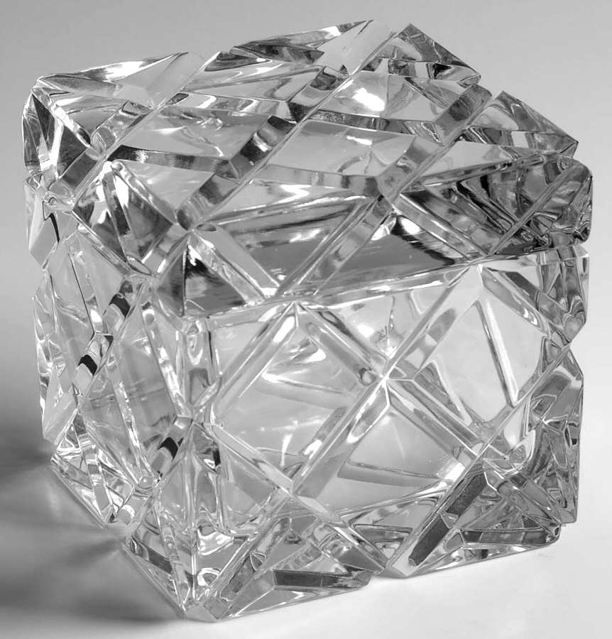 Diamonds (Giftware) Square Box & Lid by Mikasa-1