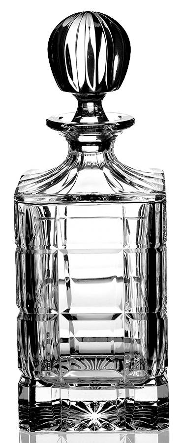 Metropolis Square Decanter with Stopper by Macryl Crystal-1