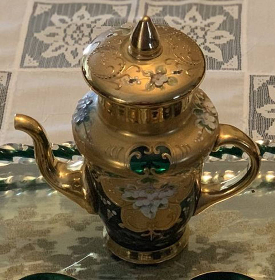 MUR14 Child's Coffee Pot & Lid by Murano Glass-1
