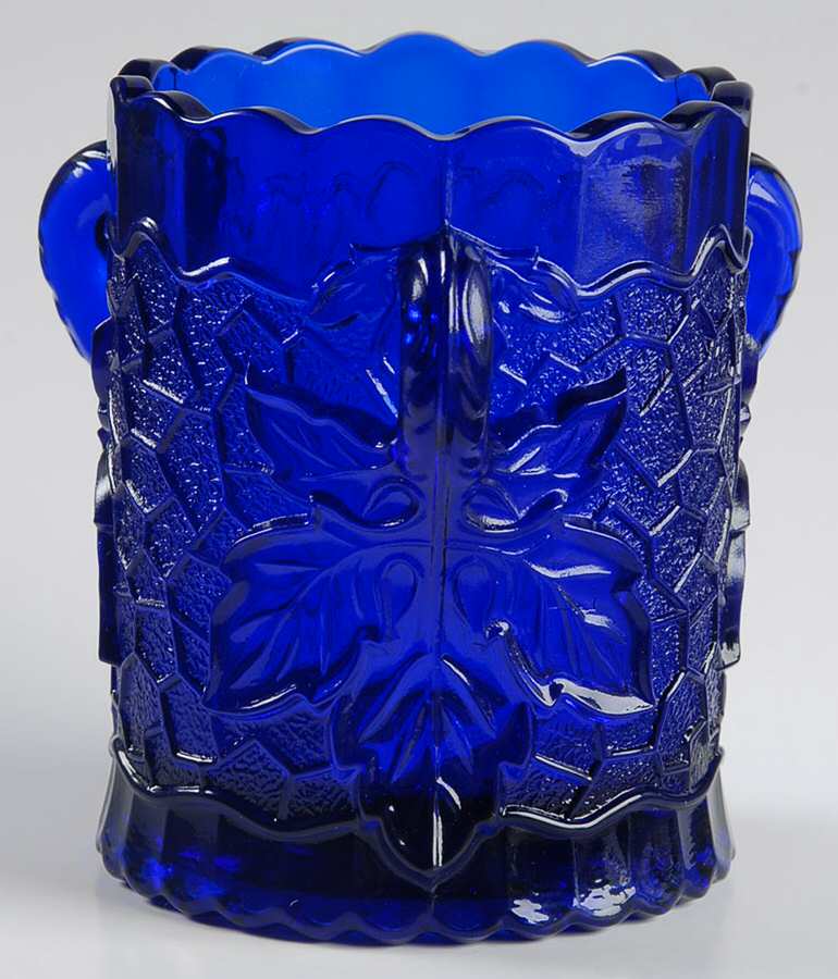 Maple Leaf Cobalt Open Spooner by Mosser (Ohio)-1