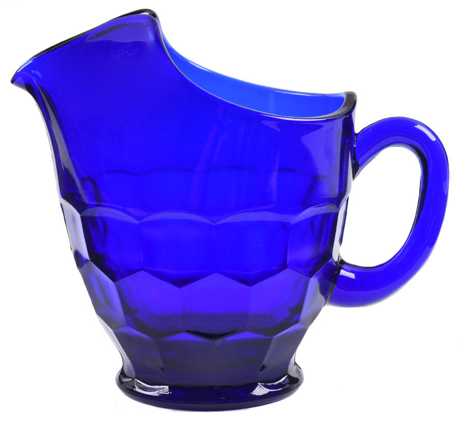 Georgian Cobalt Blue 26 Oz Pitcher by Mosser (Ohio)-1