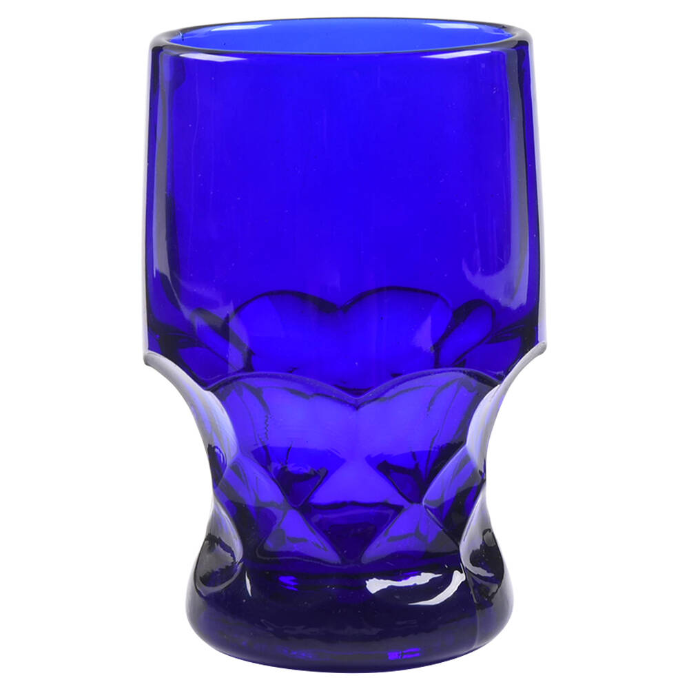 Georgian Cobalt Blue 12 Oz Flat Tumbler by Mosser (Ohio)-1