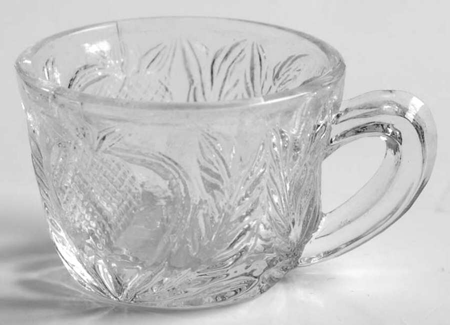 Inverted Strawberry Clear Miniature Punch Cup by Mosser (Ohio)-1