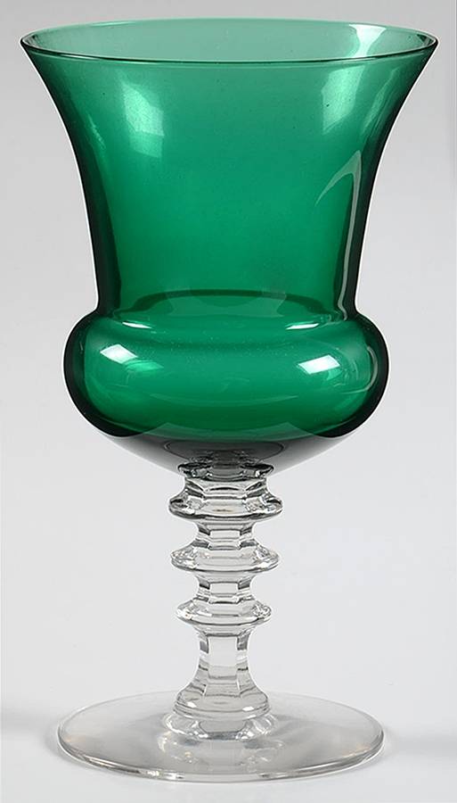 Ramona Green (Stiegel) Water Goblet by Morgantown-1