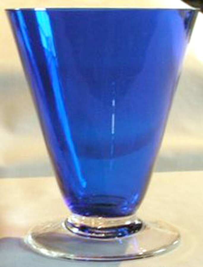 Belton Cobalt Footed Tumbler by Morgantown-1