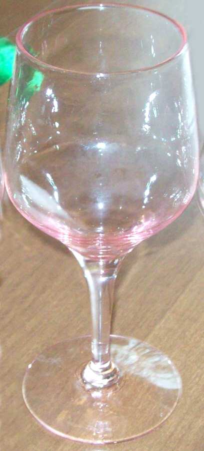 Vision Pink Water Goblet by Morgantown-1