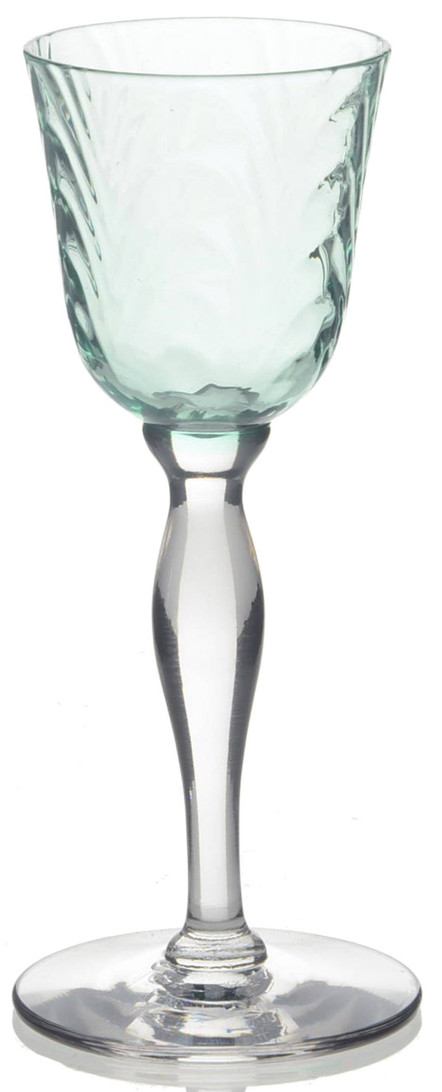 Hampton Green (Palm Optic) Cordial Glass by Morgantown-1
