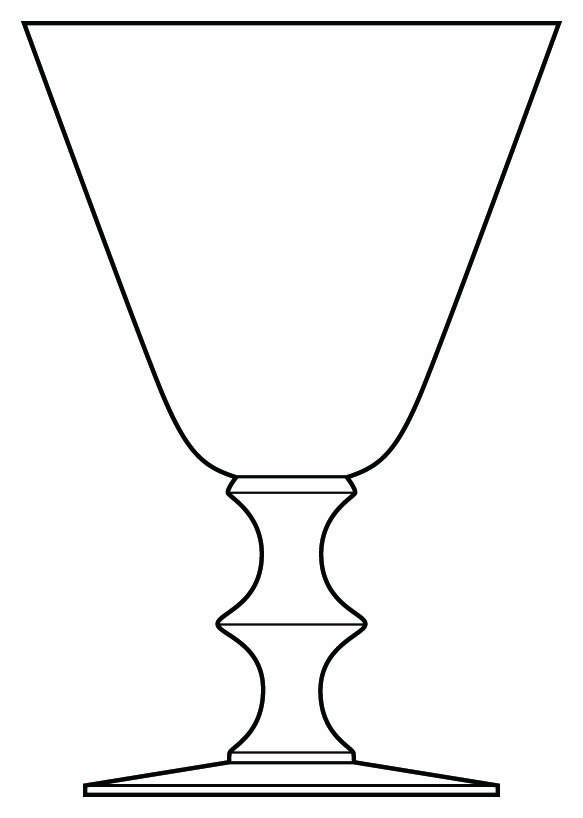 Ashcroft Clear Water Goblet by Morgantown-1