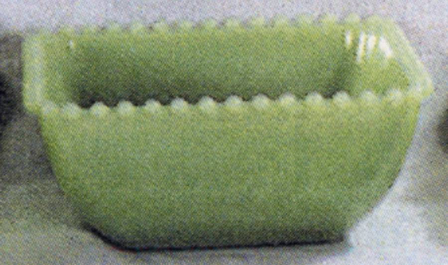 Candlewick Jade Ite Square Bowl by Mosser (Ohio)-1
