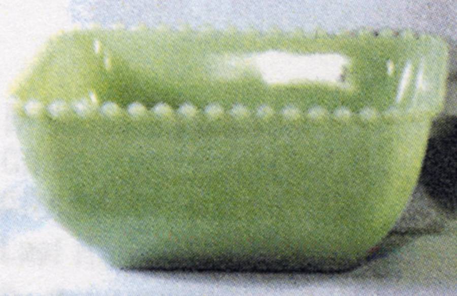 Candlewick Jade Ite Square Bowl by Mosser (Ohio)-1