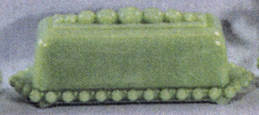 Candlewick Jade Ite 1/4 Pound Covered Butter by Mosser (Ohio)-1