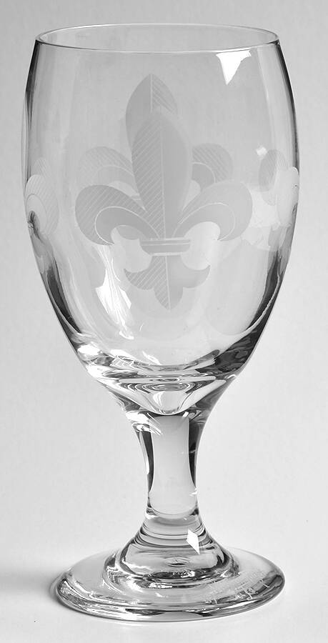 Fleur de Lis (Large) Wine Glass by Mignon Faget Crystal-1