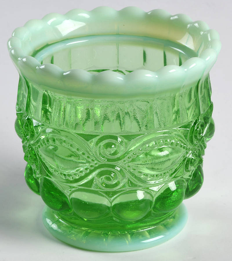 Eye Winker Green Opal Open Sugar by Mosser (Ohio)-1