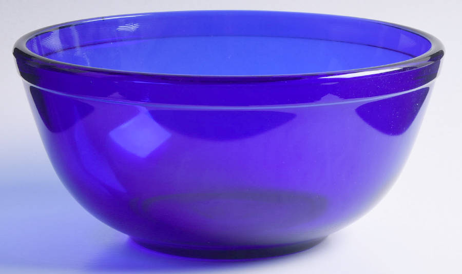 Cobalt Blue 8" Mixing Bowl by Mosser (Ohio)-1