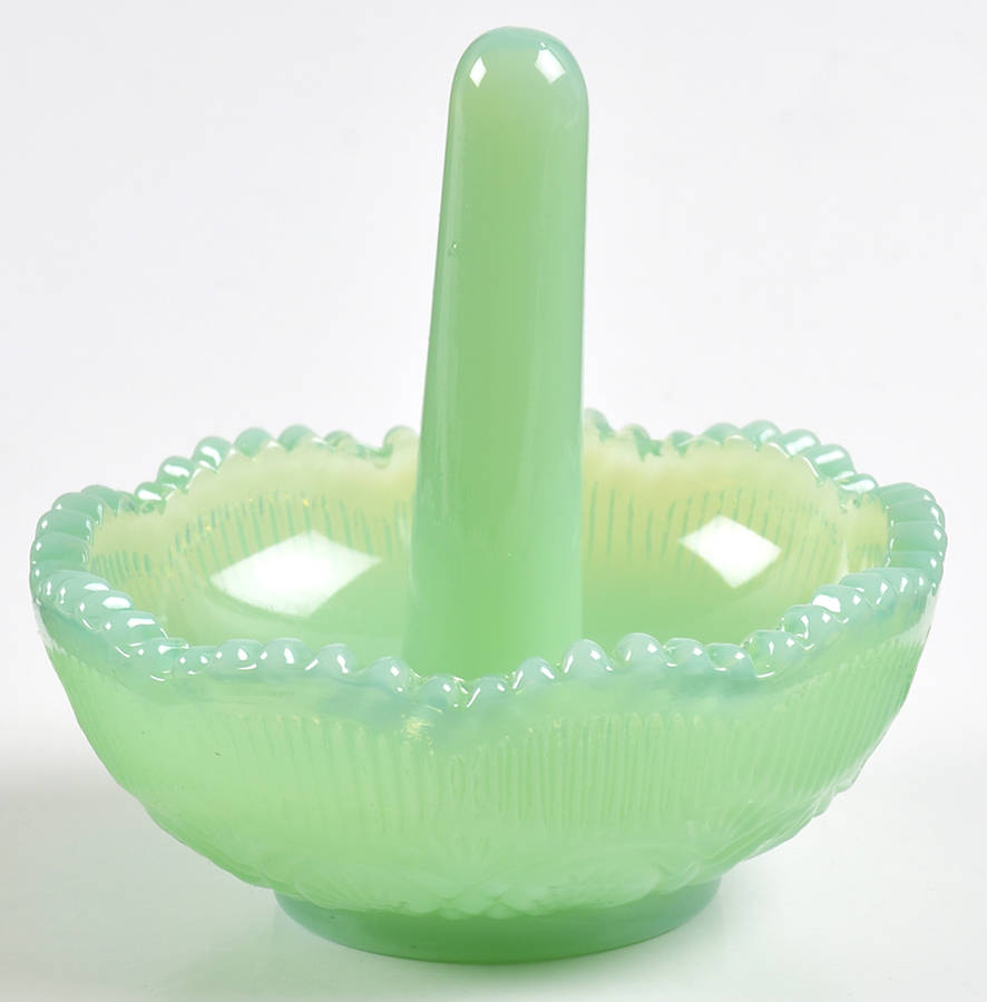Jadeite Ring Holder by Mosser (Ohio)-1