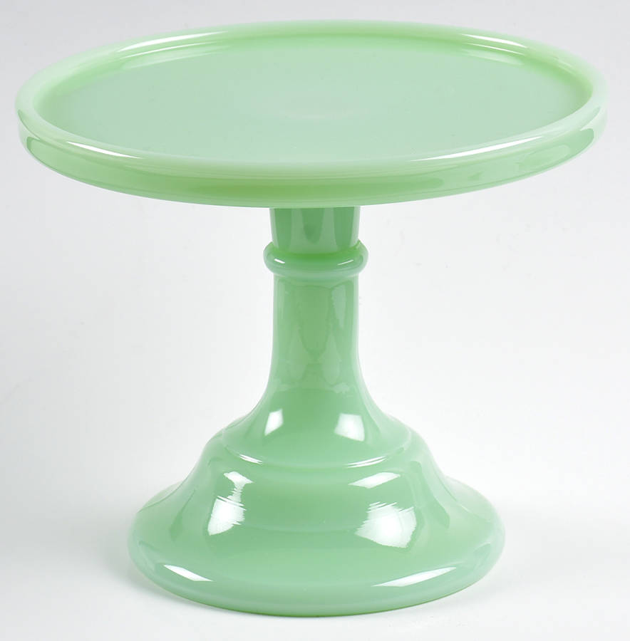 Jadeite 6" Diameter Pedestal Cake Stand by Mosser (Ohio)-1