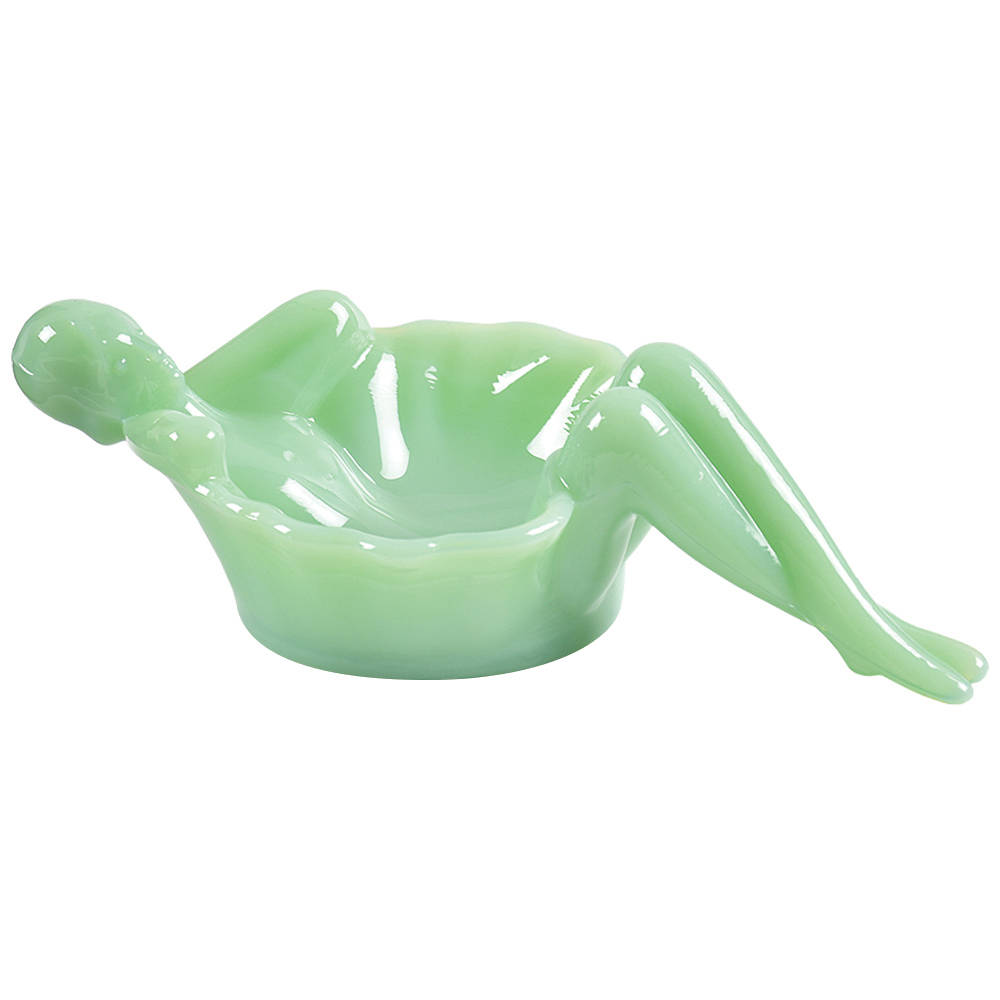 Jadeite Soap Dish by Mosser (Ohio)-1