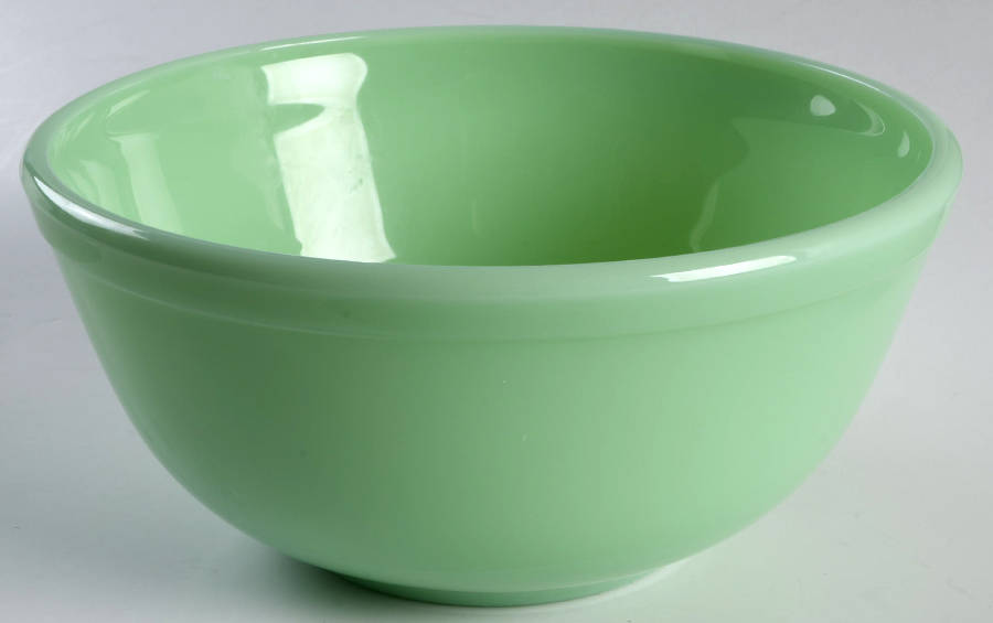 Jadeite 8" Mixing Bowl by Mosser (Ohio)-1