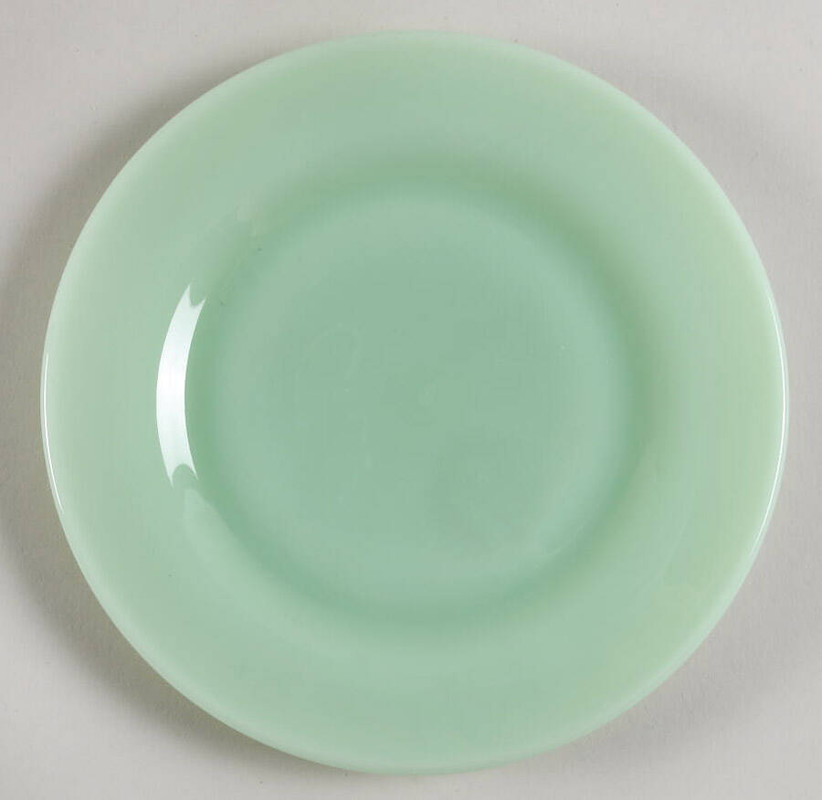 Jadeite Bread & Butter Plate by Mosser (Ohio)-1