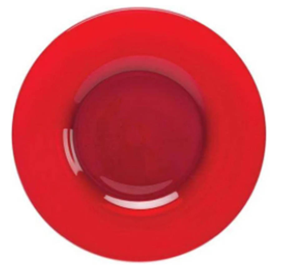 Ruby Red Salad Plate by Mosser (Ohio)-1