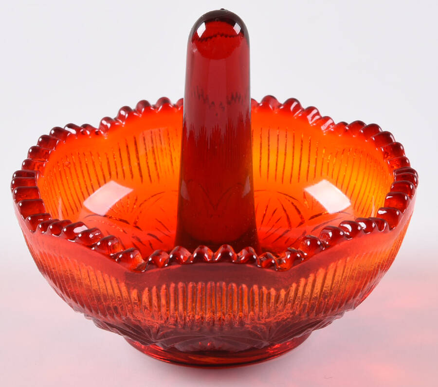 Ruby Red Ring Holder by Mosser (Ohio)-1