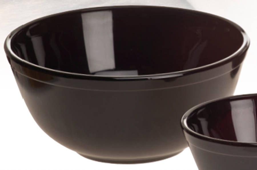 Black Raspberry 8" Mixing Bowl by Mosser (Ohio)-1