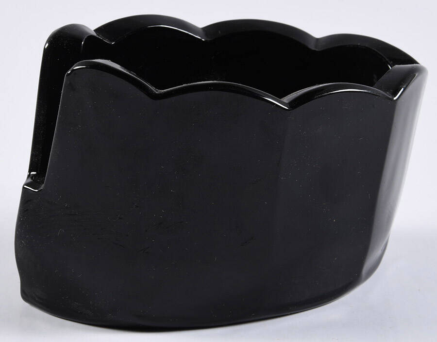 Black Raspberry Spoon Rest (Holds 1) by Mosser (Ohio)-1