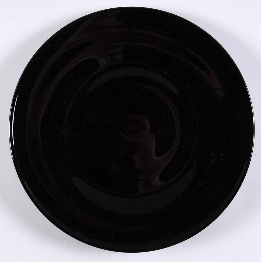 Black Raspberry Salad Plate by Mosser (Ohio)-1