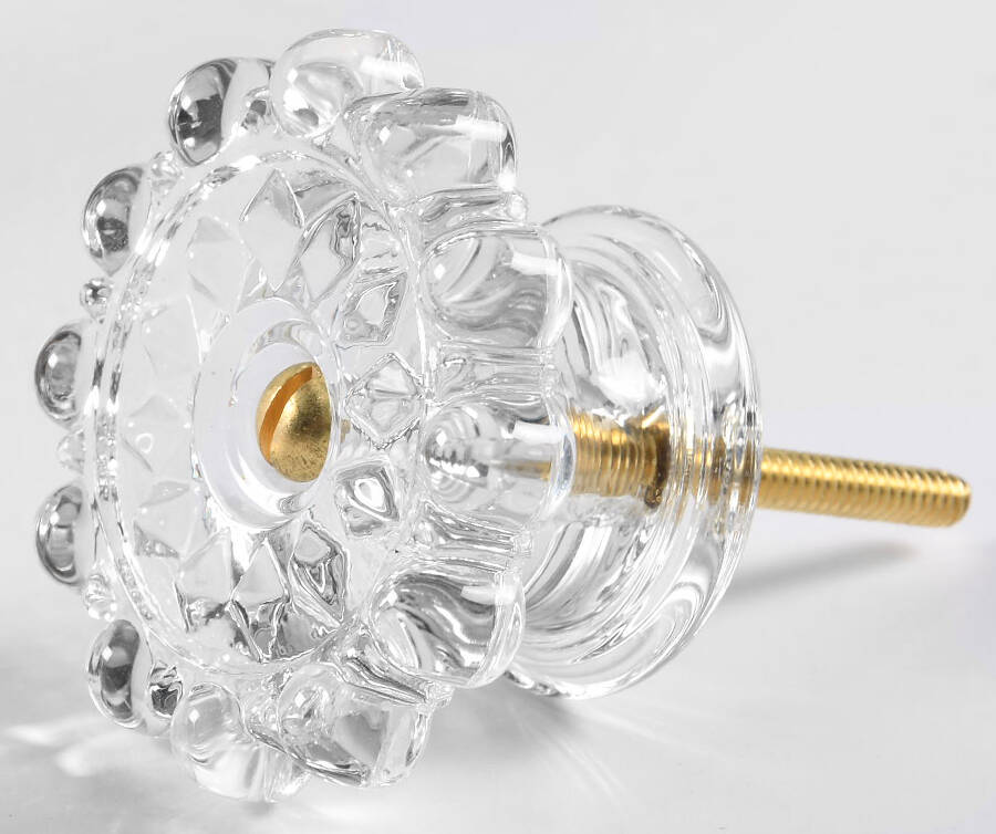 Crystal Drawer/Cabinet Pull/Knob by Mosser (Ohio)-1