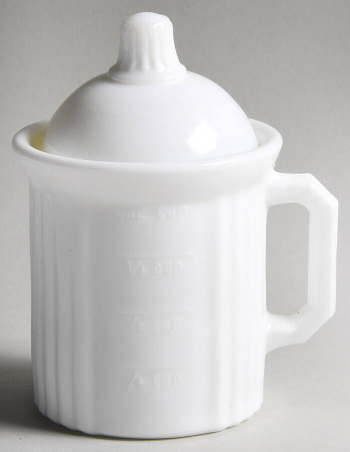 Milk Measuring Cup & Lid by Mosser (Ohio)-1