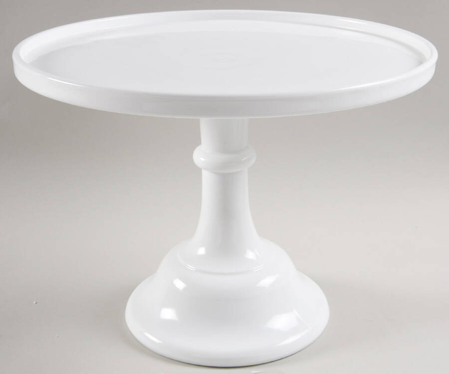 Milk 12" Diameter Cake Stand/Pedestal by Mosser (Ohio)-1