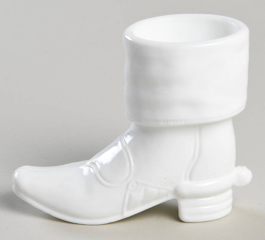 Milk Boot Shape Shot Glass by Mosser (Ohio)-1