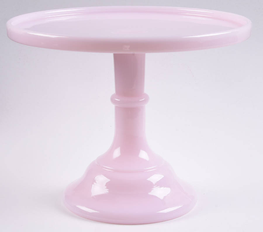 Crown Tuscan 9" Diameter Pedestal Cake Stand by Mosser (Ohio)-1