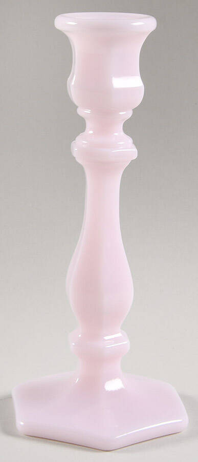 Crown Tuscan 7" Single Light Candlestick by Mosser (Ohio)-1