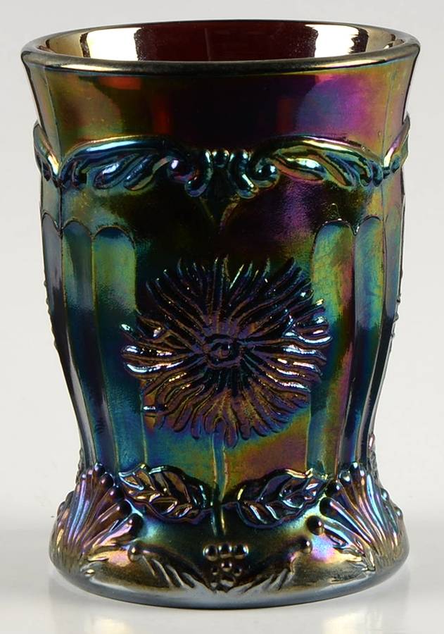 Dahlia Purple Carnival 8 Oz Flat Tumbler by Mosser (Ohio)-1