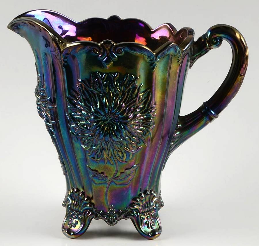 Dahlia Purple Carnival 48 Oz Pitcher by Mosser (Ohio)-1