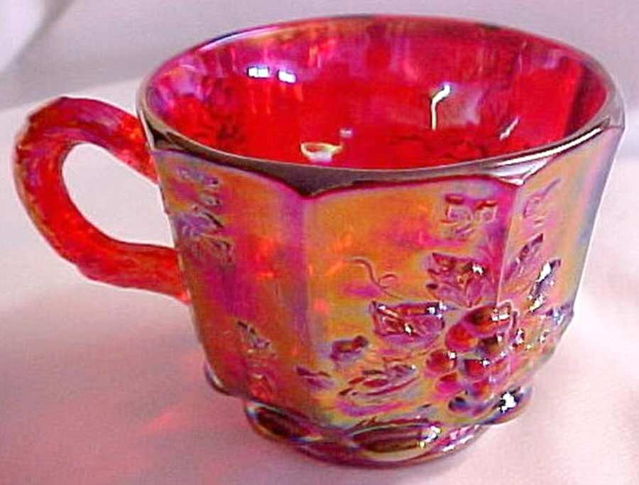 Grape Red Carnival Punch Cup by Mosser (Ohio)-1