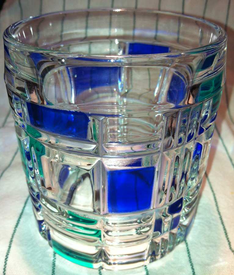 Stratton Blue Green Double Old Fashioned by Mikasa-1