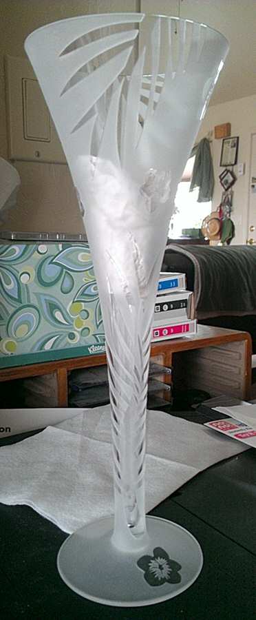 TROPIC Hollow Stem Fluted Champagne by Michael Weems-1