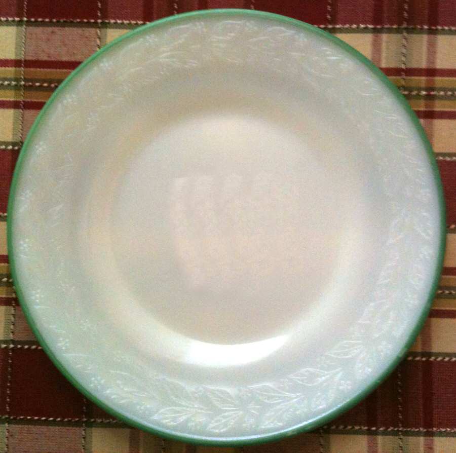 Laurel Green Trim (Child's Set) Child's Plate by McKee-1